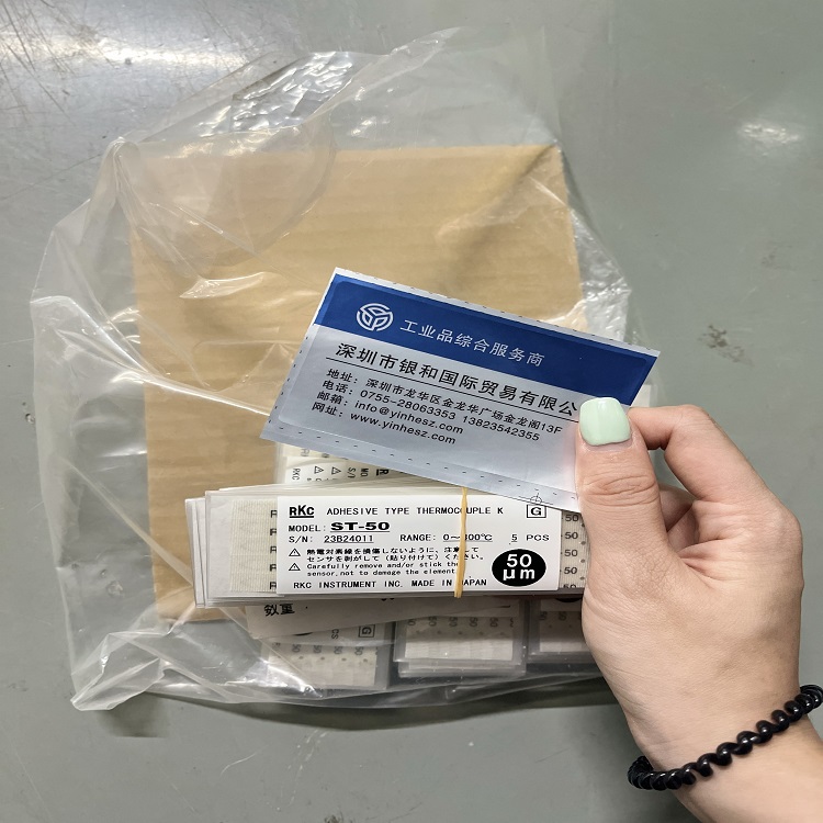 日本RKC ST-50粘合式热电偶 K型贴片测温线 表面温度传感器